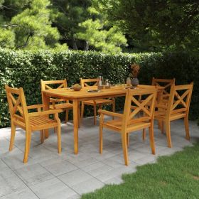 Patio Table 78.7"x39.4"x29.5" Solid Wood Acacia