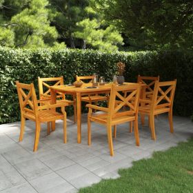 Patio Table 63"x35.4"x29.5" Solid Wood Acacia