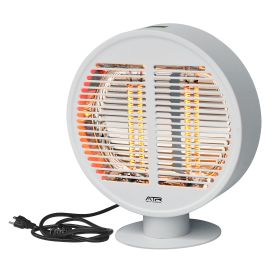 Electric Patio Heater,Infrared Outdoor Heate with Unique Round Shape,Portable Tabletop Heater, Freestanding IP54 Waterproof,White