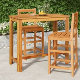 Patio Bar Table 47.2"x23.6"x41.3" Solid Wood Acacia