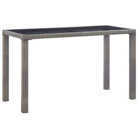 Patio Table Anthracite 48.4"x23.6"x29.1" Poly Rattan