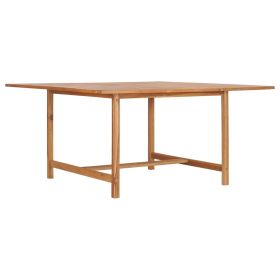 Patio Table 59.1"x59.1"x29.9" Solid Teak Wood