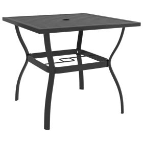 Patio Table Anthracite 32.1"x32.1"x28.3" Steel