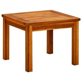 Patio Coffee Table 17.7"x17.7"x14.2" Solid Acacia Wood