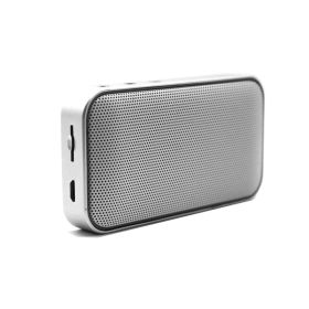 Portable Wireless Outdoor Mini Pocket Audio Ultra-thin Bluetooth Speaker Loudspeaker Support TF Card USB Rechargeable (Color: White, Set Type: Speaker)