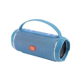Wireless Audio Subwoofer Plug-in Card U Disk 3D Surround Outdoor Portable Speaker (Color: Blue)