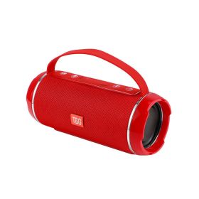 Wireless Audio Subwoofer Plug-in Card U Disk 3D Surround Outdoor Portable Speaker (Color: Red)