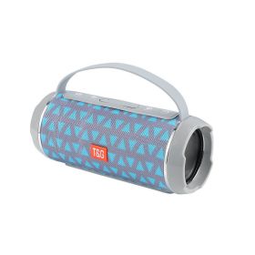 Wireless Audio Subwoofer Plug-in Card U Disk 3D Surround Outdoor Portable Speaker (Color: Grey Blue)