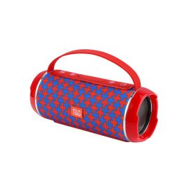 Wireless Audio Subwoofer Plug-in Card U Disk 3D Surround Outdoor Portable Speaker (Color: Red And Blue)