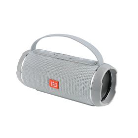Wireless Audio Subwoofer Plug-in Card U Disk 3D Surround Outdoor Portable Speaker (Color: Grey)