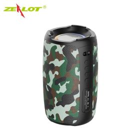 S61 Portable Bluetooth Speaker Double Diaphragm Wireless Subwoofer Waterproof Outdoor Sound Box Stereo Music Surround (Color: S61-Camouflage, Ships From: China)