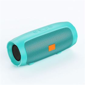 Wireless Bluetooth speaker outdoor card heavy subwoofer small stereo voice broadcasting mini smart speaker (Color: Green)