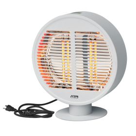 Electric Patio Heater,Outdoor Infrared Tabletop Heater,Portable Freestanding,IP54 Waterproof,1000W (Color: White)