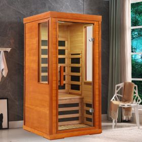 Home dry infrared sauna red light 1person