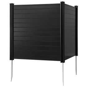 VEVOR 2 Panels Outdoor Privacy Screen, 48 x 48 in Air Conditioner Fence with 27.6 in Ground Stakes, Pool Equipment Enclosure