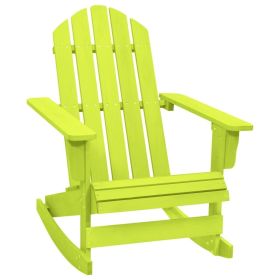 Garden Rocking Chair Green Solid fir wood Standard