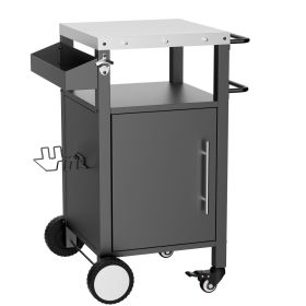 Outdoor Grill Cart with Patio Furniture, Outdoor Grill Table with Storage